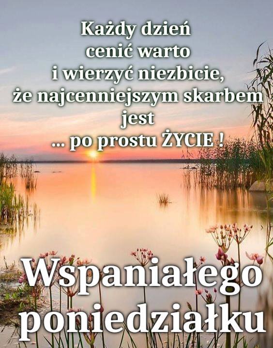 Morski krajobraz poniedziałek